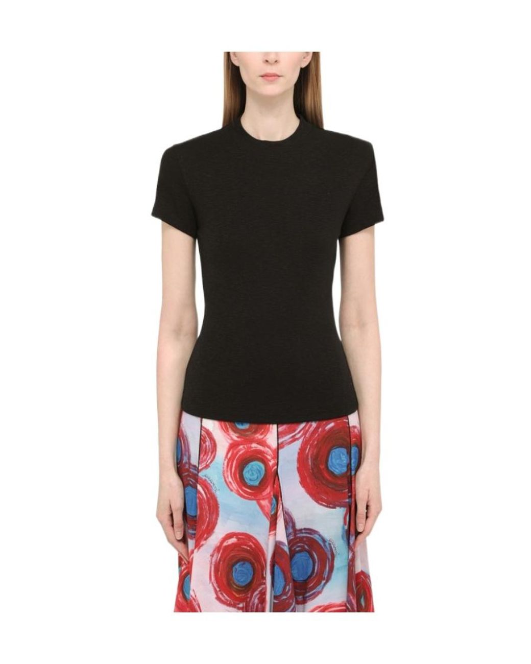Vince Black Logo Short-Sleeved T-Shirt