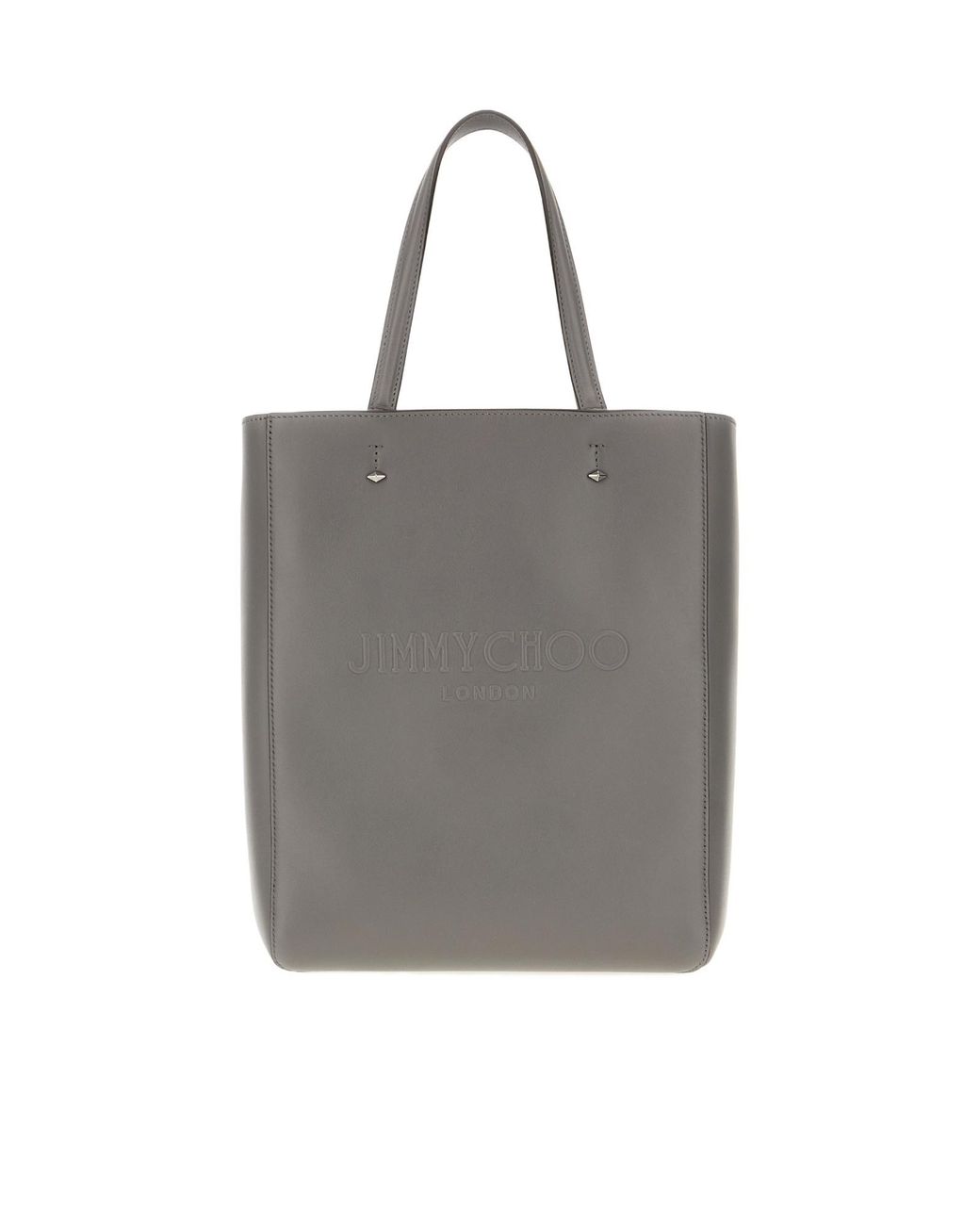 Jimmy Choo Gray Double-Handle Handbag for men