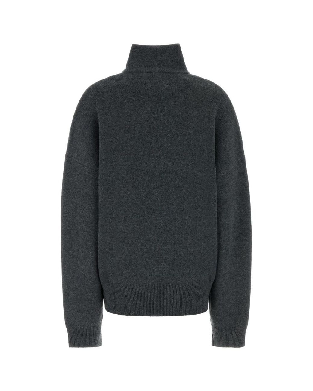Extreme Cashmere Black 235 Hie Half-Zip Knitted Sweater