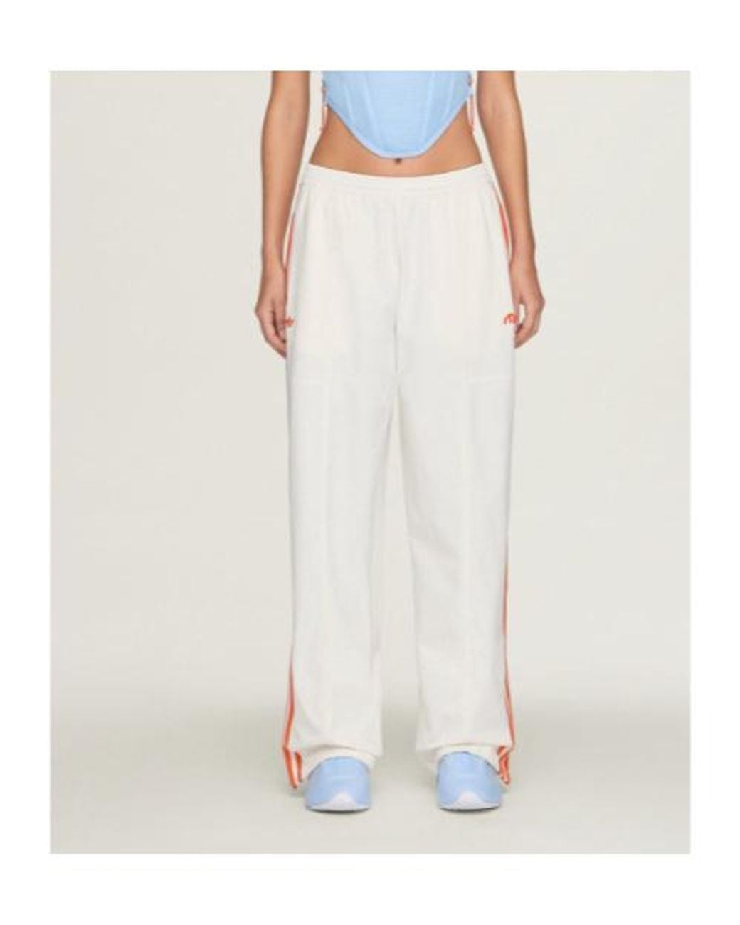 Adidas Originals White Adidas Miaou Side-Stripe Track Pants