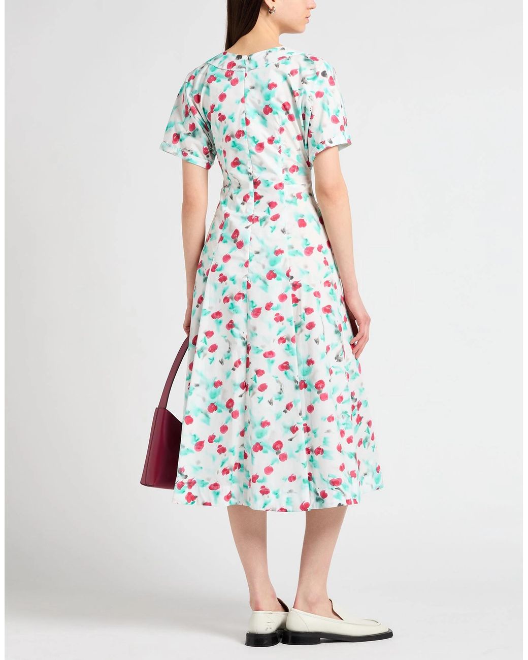 Marni Blue Short Sleeve Dress