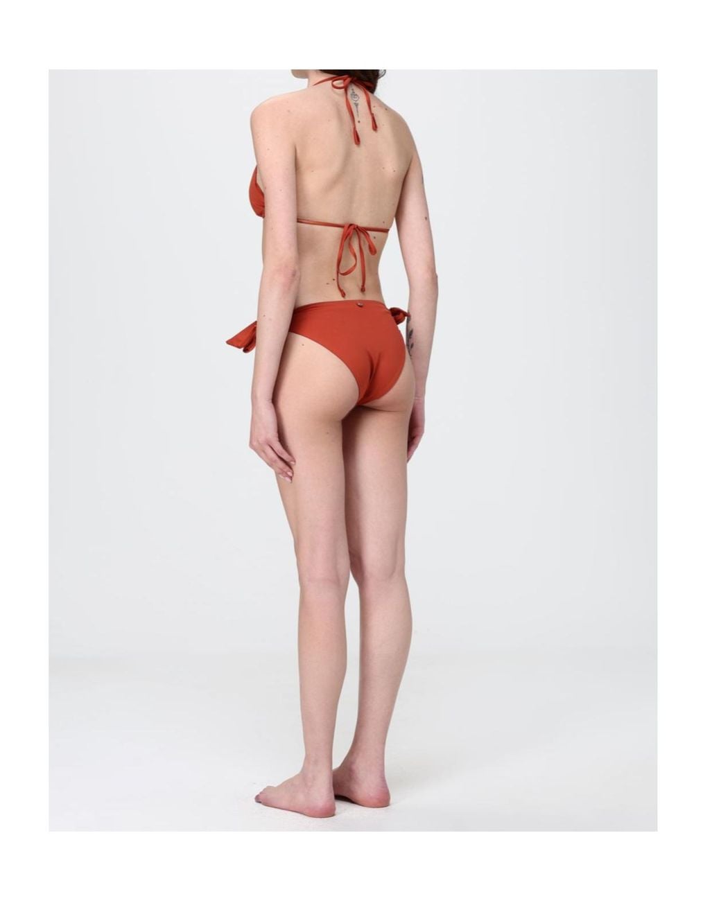 Max Mara Red Bikini Swimsuit And Swim Trunks Two-Piece Set