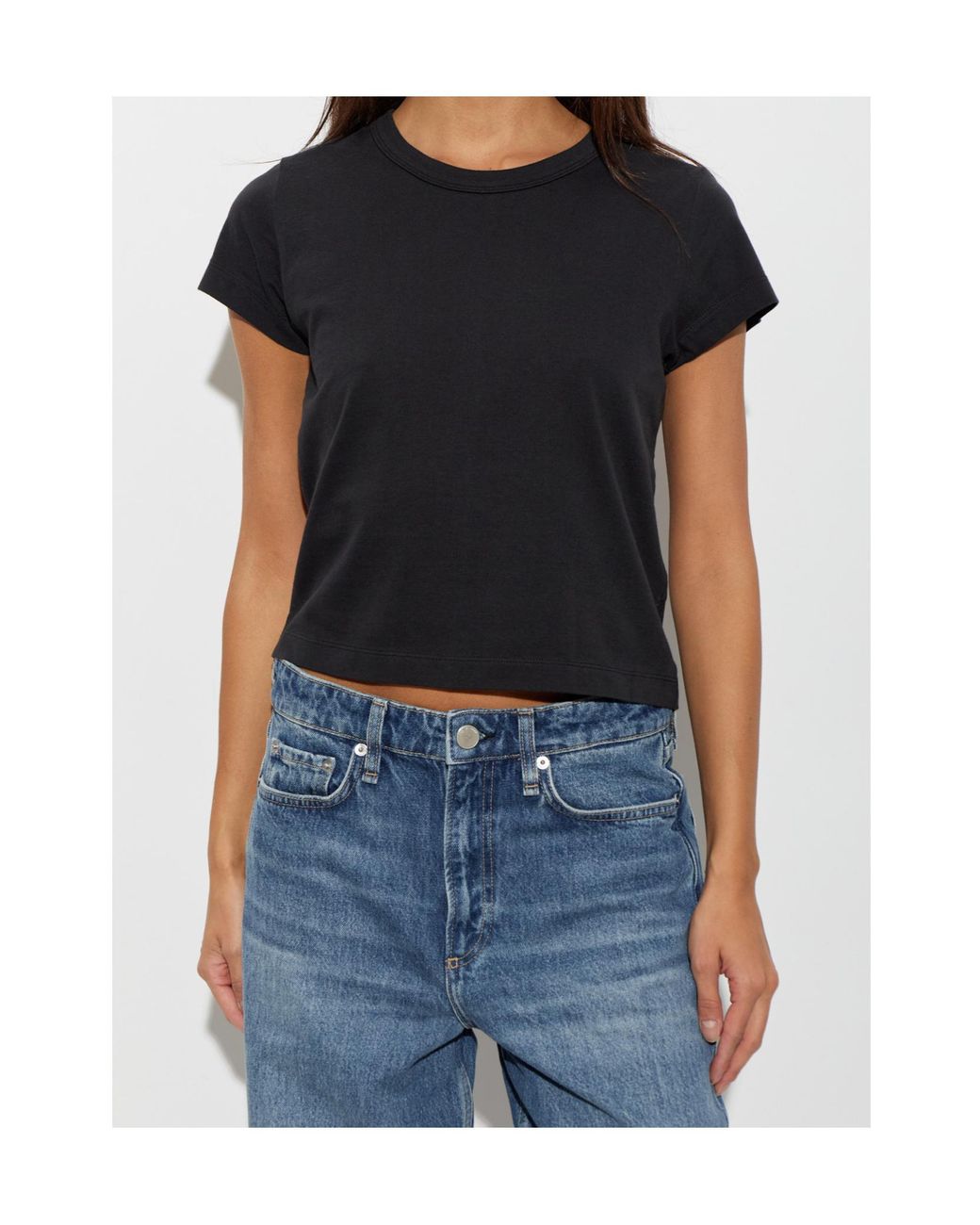 Rag & Bone Black Crew Neck T-Shirt