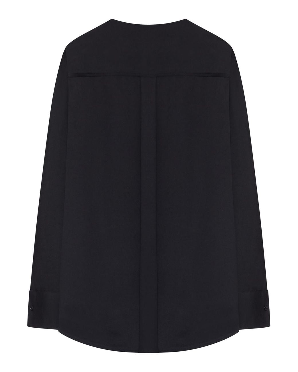 Totême  Black Totême V-Neck Long Sleeved Blouse