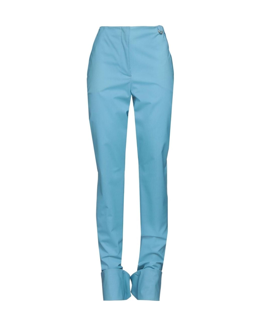 Jacquemus Blue Solid-Color Wool Trousers