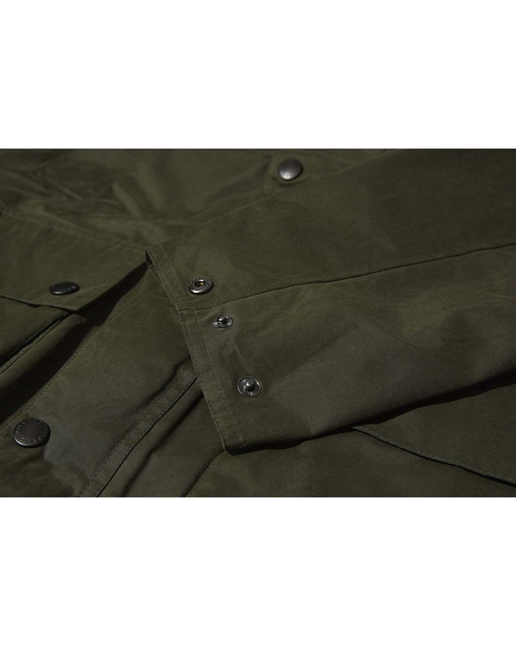 Barbour Black Bedale Corduroy-Collar Long Sleeved Shirt Jacket for men