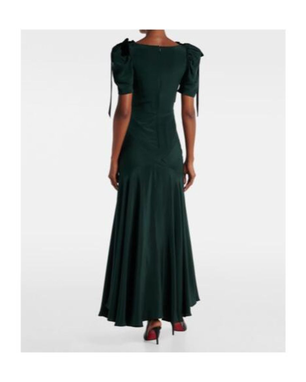 Rodarte Black Bow-Detail Silk Cocktail Dress