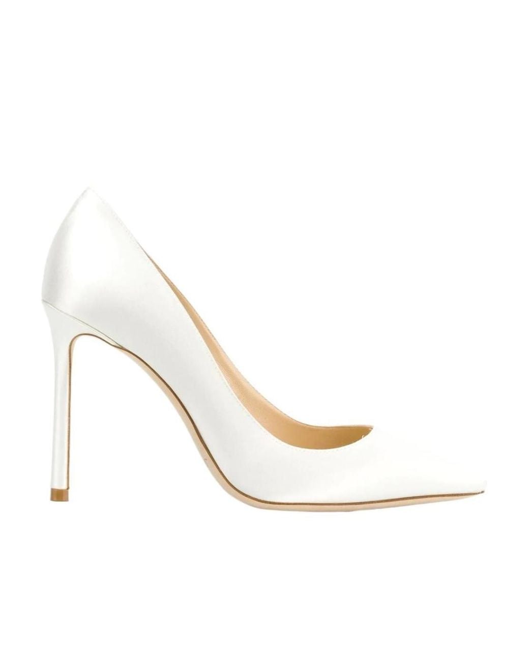 Jimmy Choo White Romy Pointed Toe Pumps