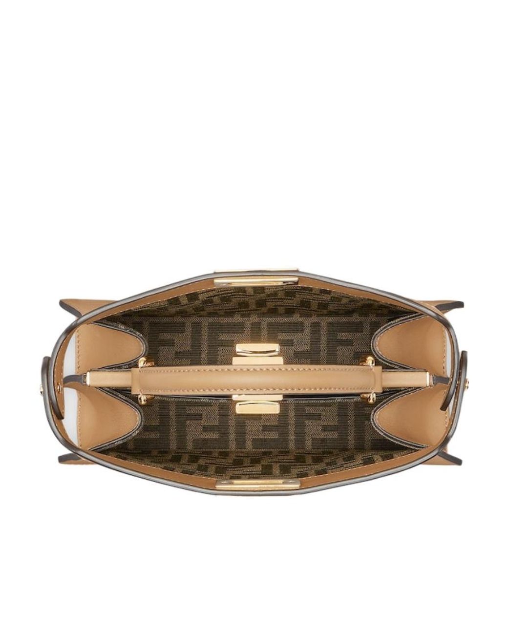 Fendi Natural Peekaboo Iseeu Small Tote Bag