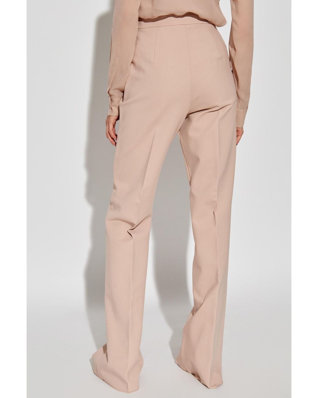 Max Mara Natural Norcia Flared Trousers