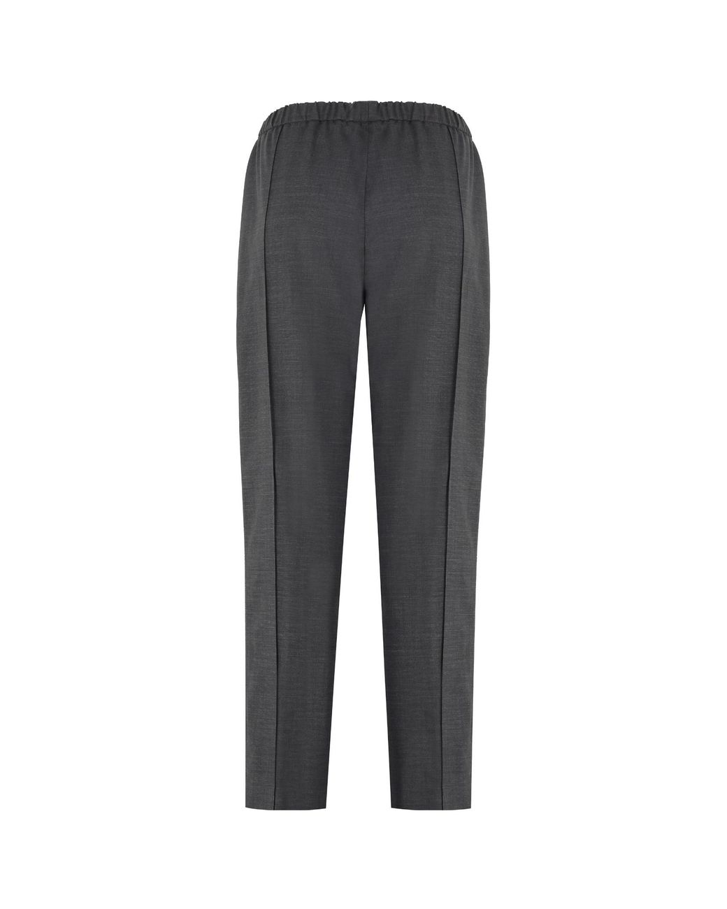 Fabiana Filippi Gray Straight-Leg Trousers