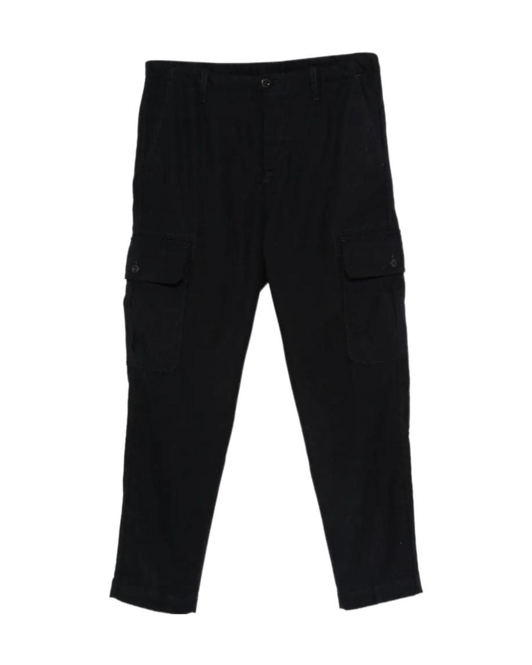 Incotex Black Cargo Trousers for men