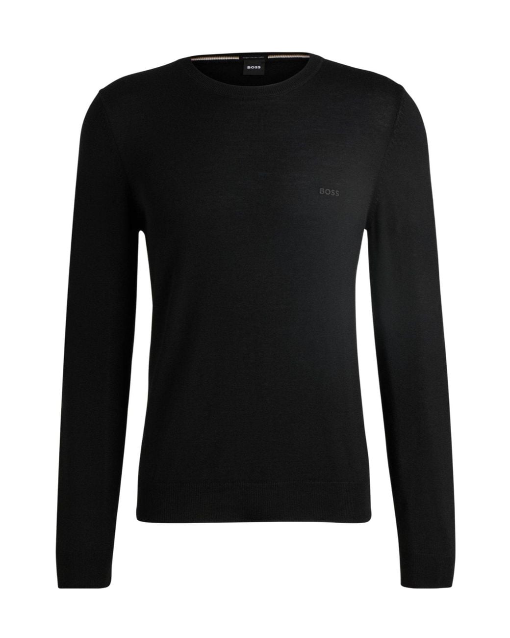 Boss Blue Business Crew Neck Knit Sweater for men