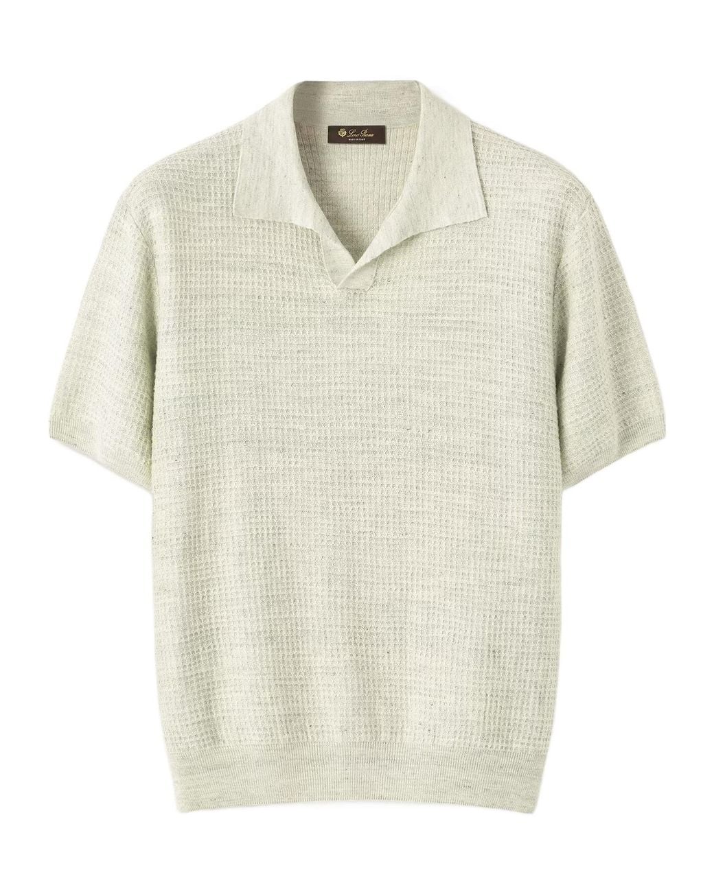 Loro Piana White Savan Polo Shirt for men