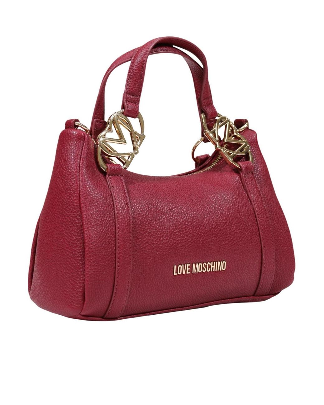 Moschino Red Dual-Handle Shoulder Bag
