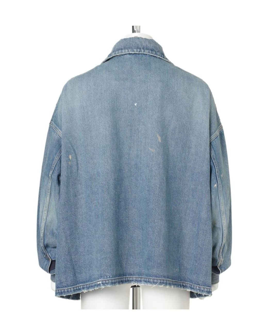 Balenciaga Blue Long-Sleeved Denim Jacket