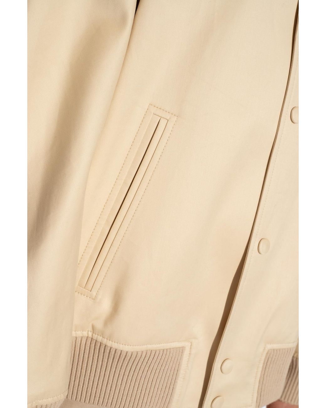 Lanvin Natural Buttoned Long-Sleeved Bomber Jacket for men