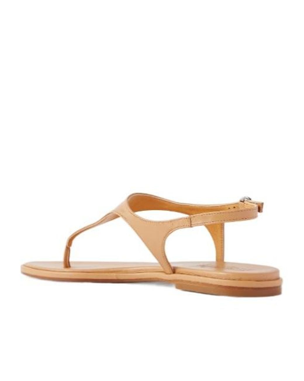 Aeyde Brown Leather Thong Sandals