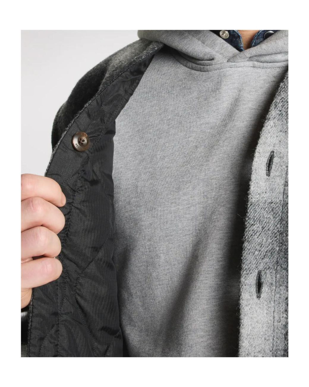 Fay Gray Check-Pattern V-Neck Jacket for men