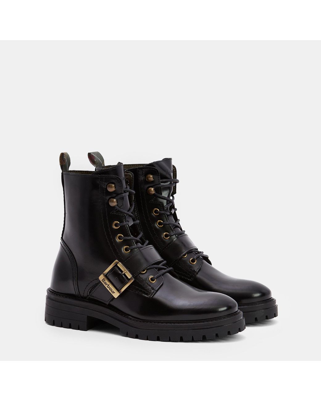 Barbour Black Solid Color Boots