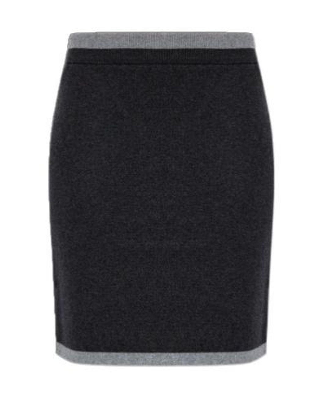 ROTATE BIRGER CHRISTENSEN Black Cotton Mini Skirt