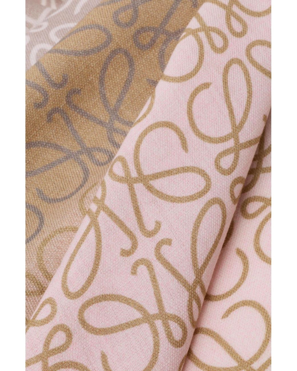 Loewe White Patterned Scarf