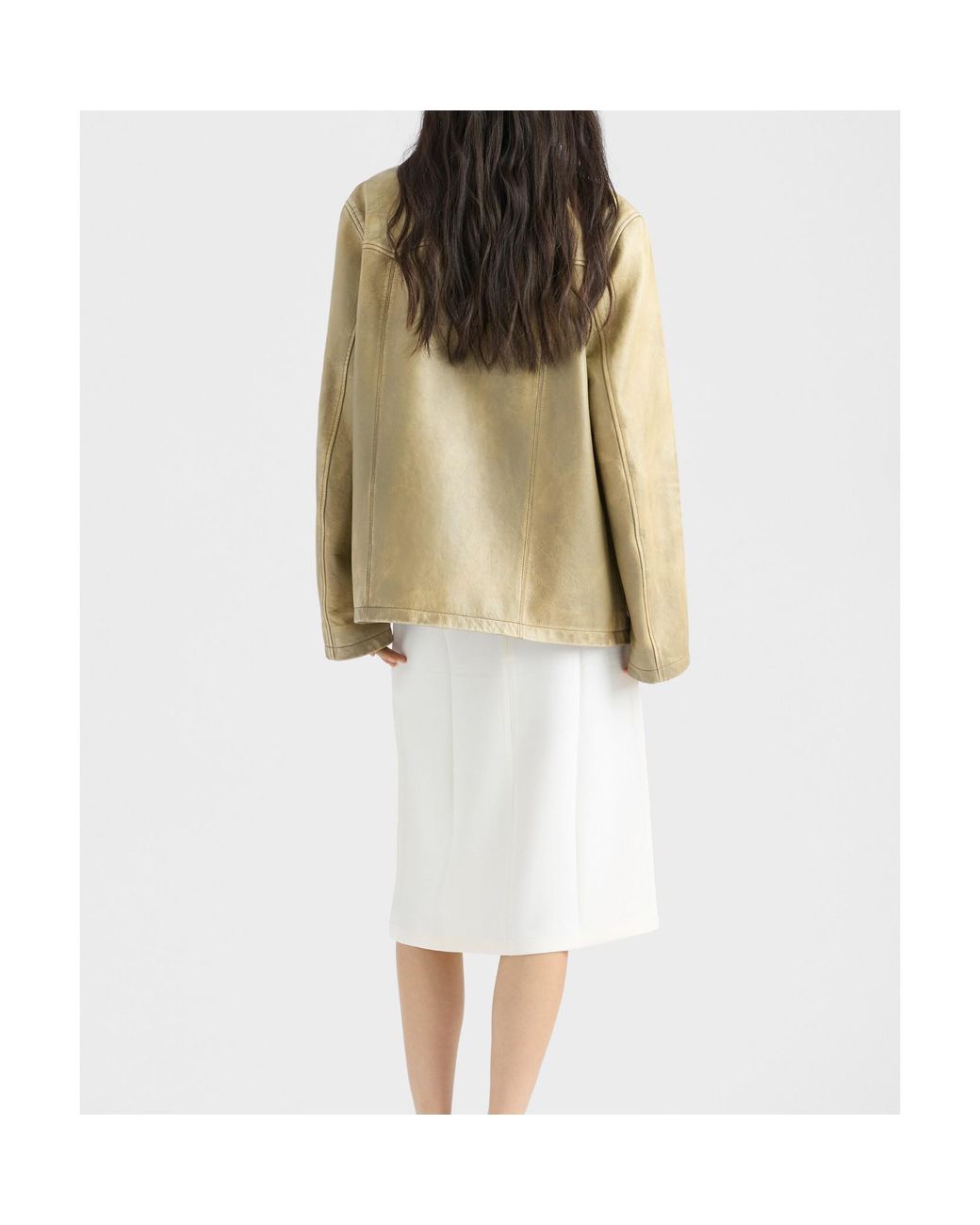 Prada Natural Nappa Leather Jacket