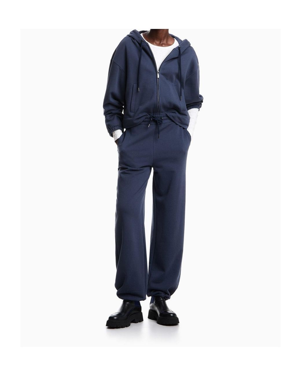 Emporio Armani Blue Hooded Sweatshirt