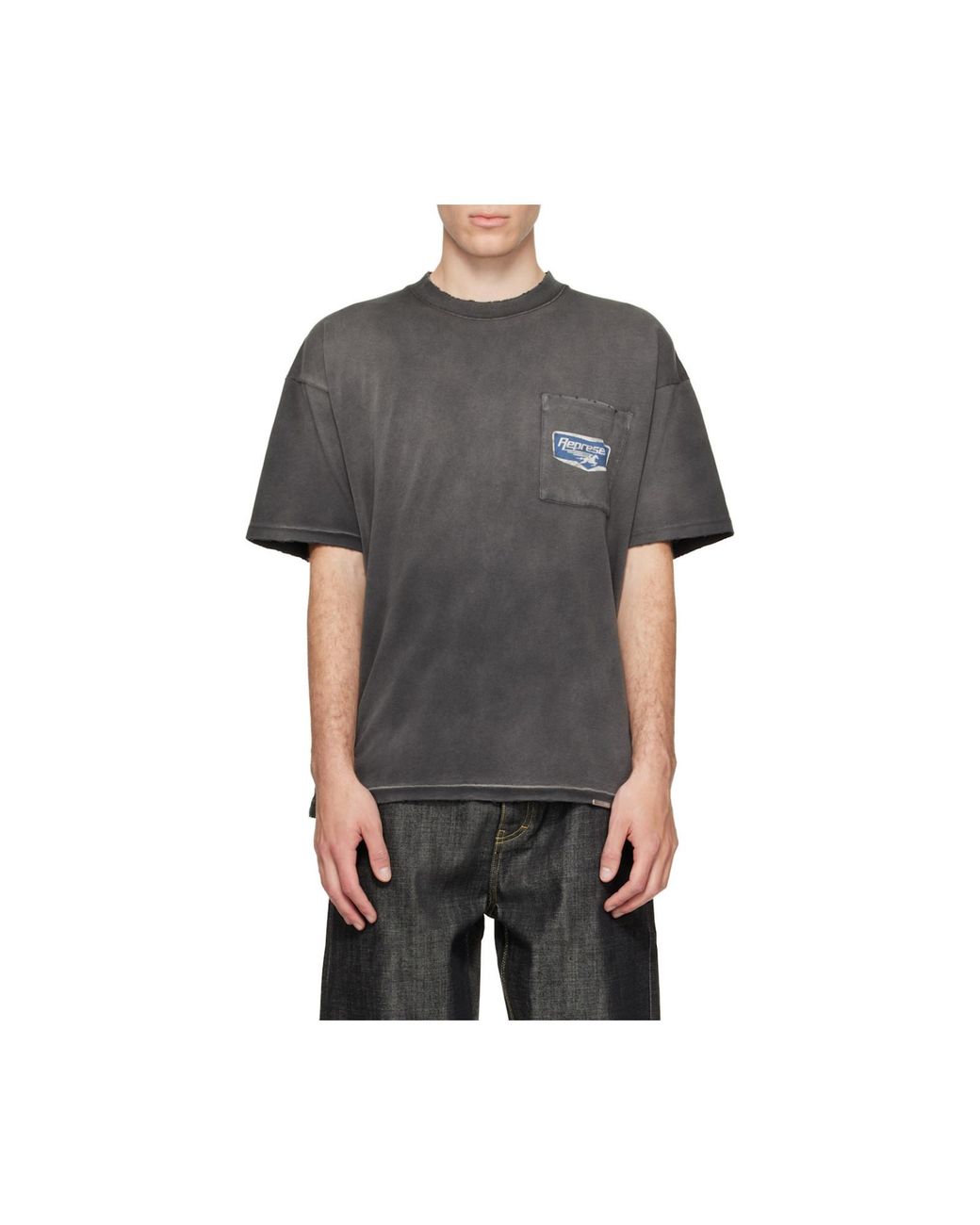 Represent Black Nothing Faster Graphic T-Shirt for men