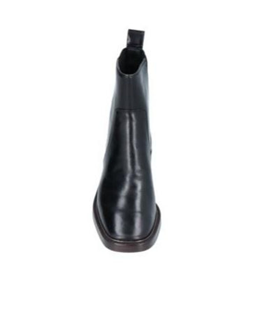 Tory Burch Black Square-Toe Block-Heel Ankle Boots