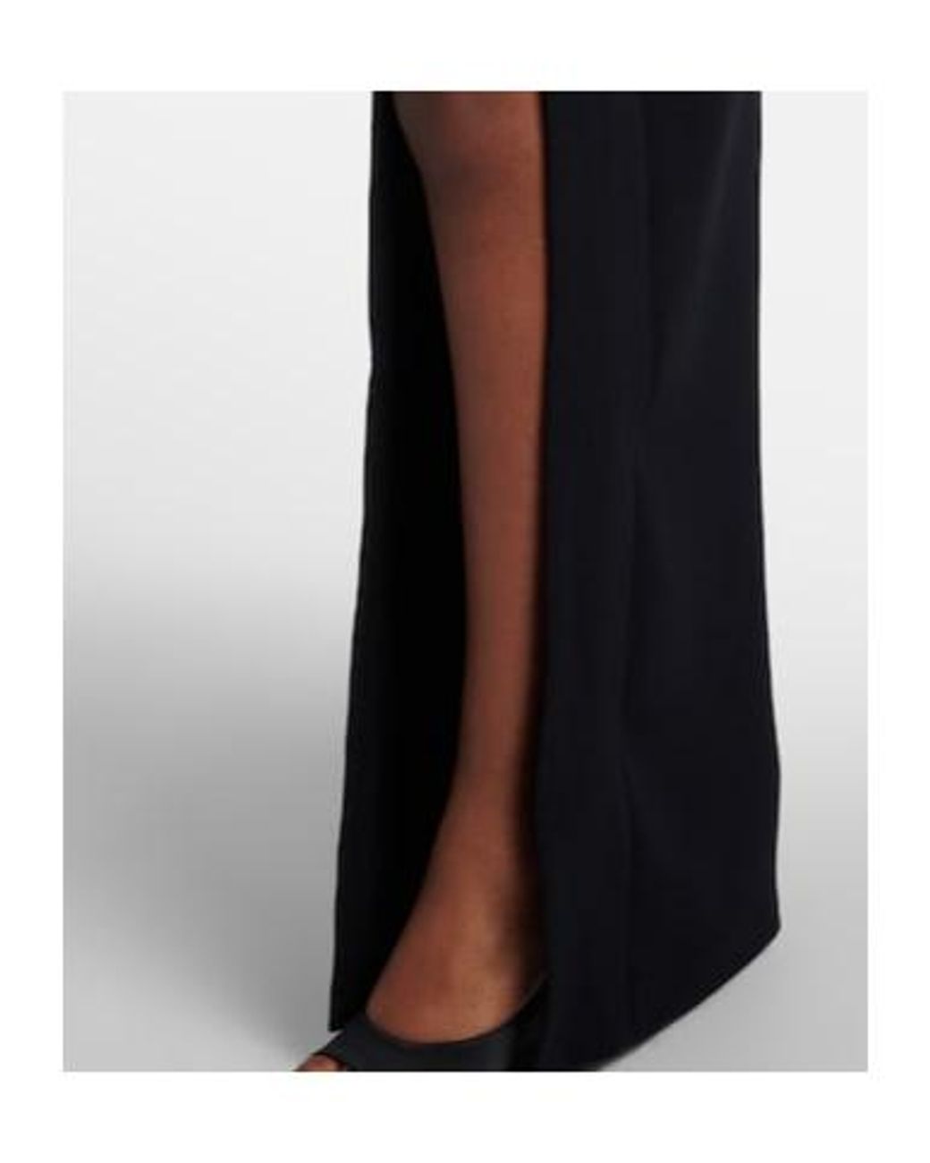 Safiyaa Black Lucrezia Embellished Crêpe Gown