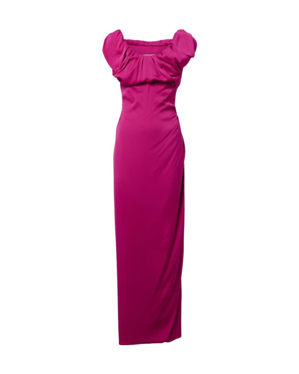 Vivienne Westwood Purple Long Ginnie Amber Draped Maxi Dress