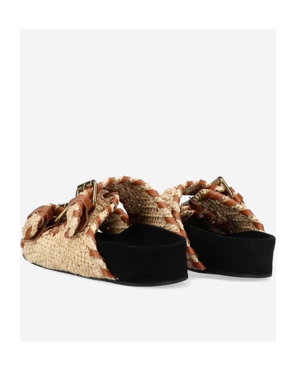 Isabel Marant Brown Round Head Slippers