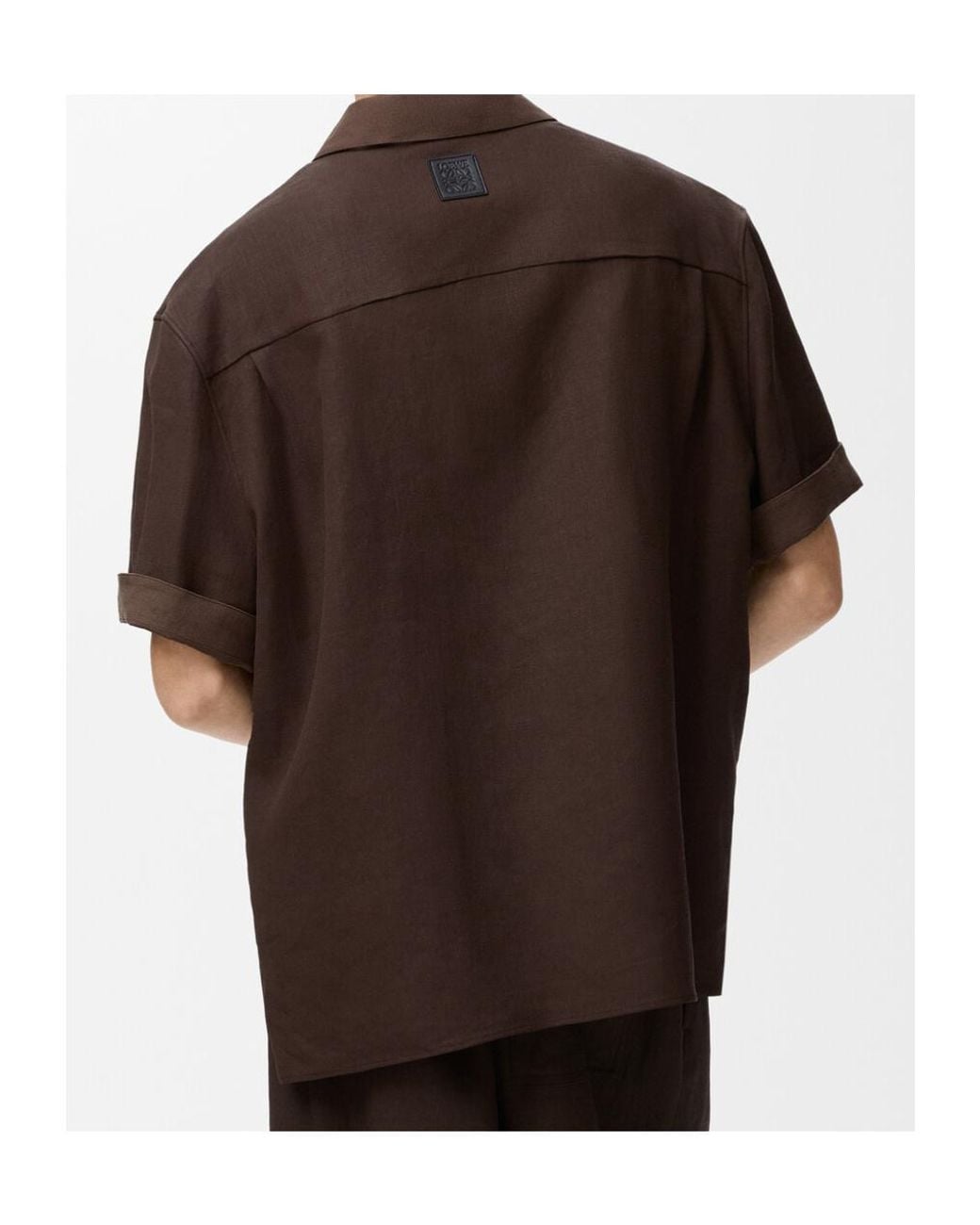 Loewe Brown Short Sleeve Shirt for men