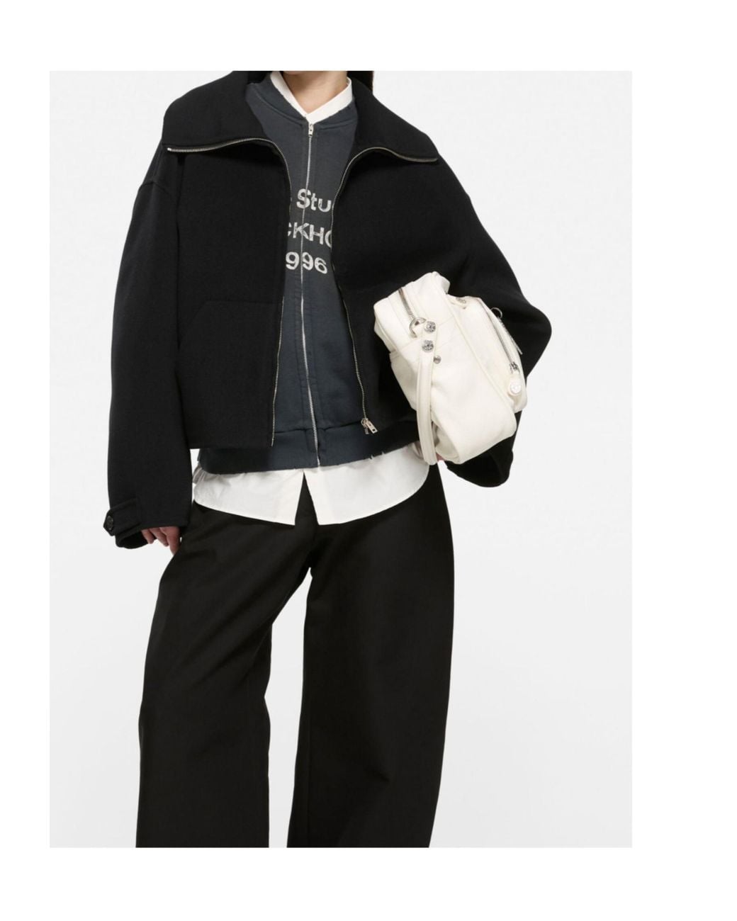 Acne Black Zip-Up Jacket