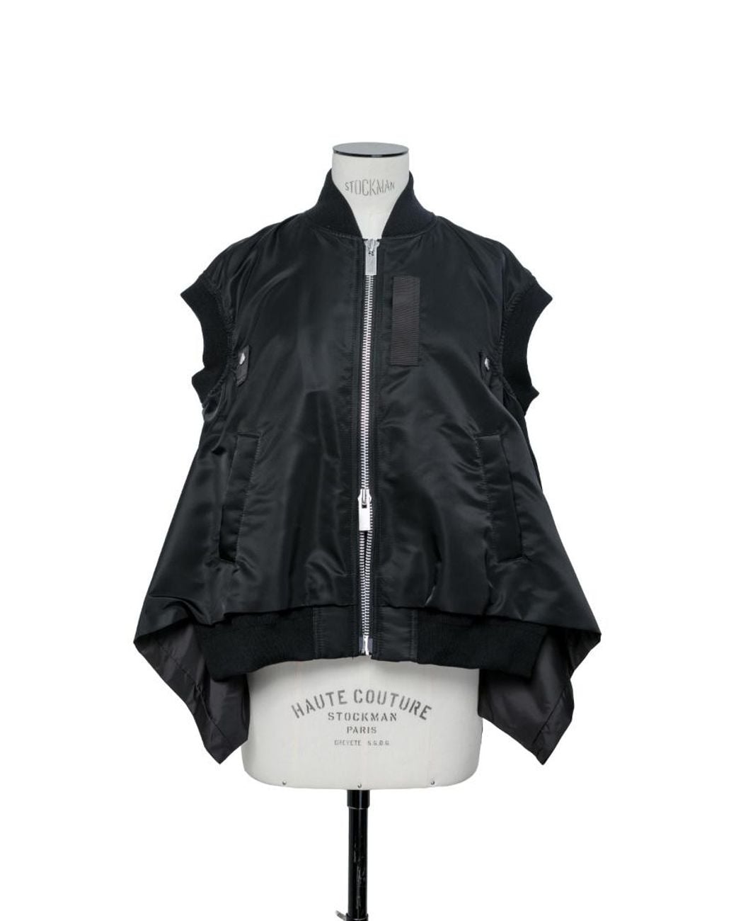 Sacai Blue Nylon Twill Vest