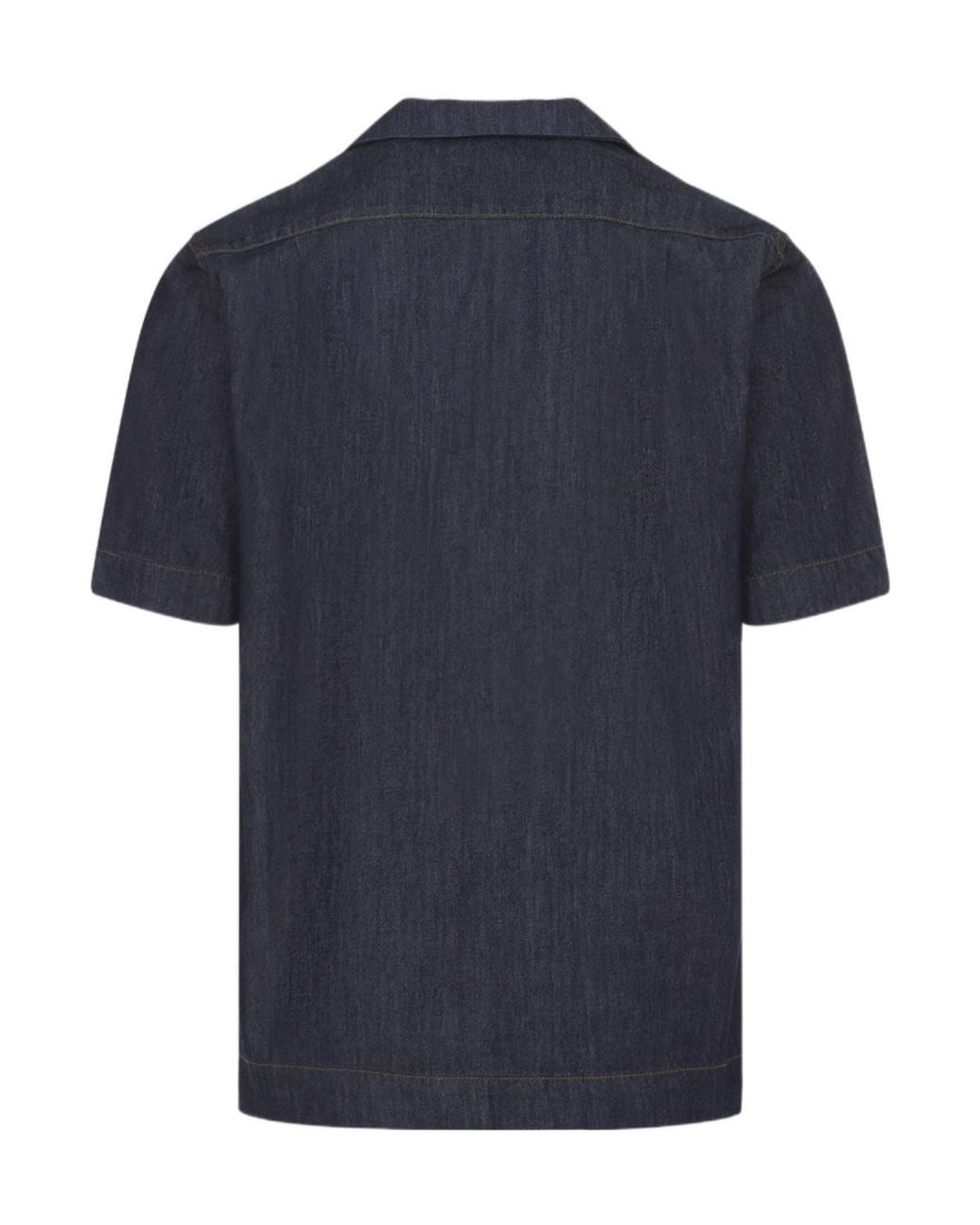 Dries Van Noten Blue Short Sleeved Shirt for men