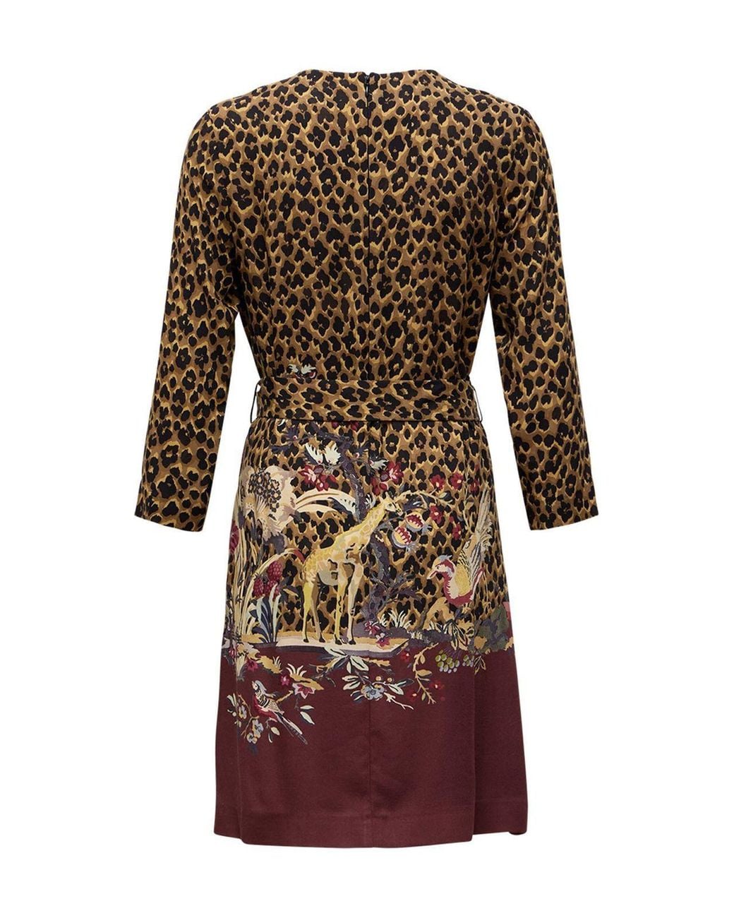 Etro Multicolor Pattern-Printed Long-Sleeved Dress