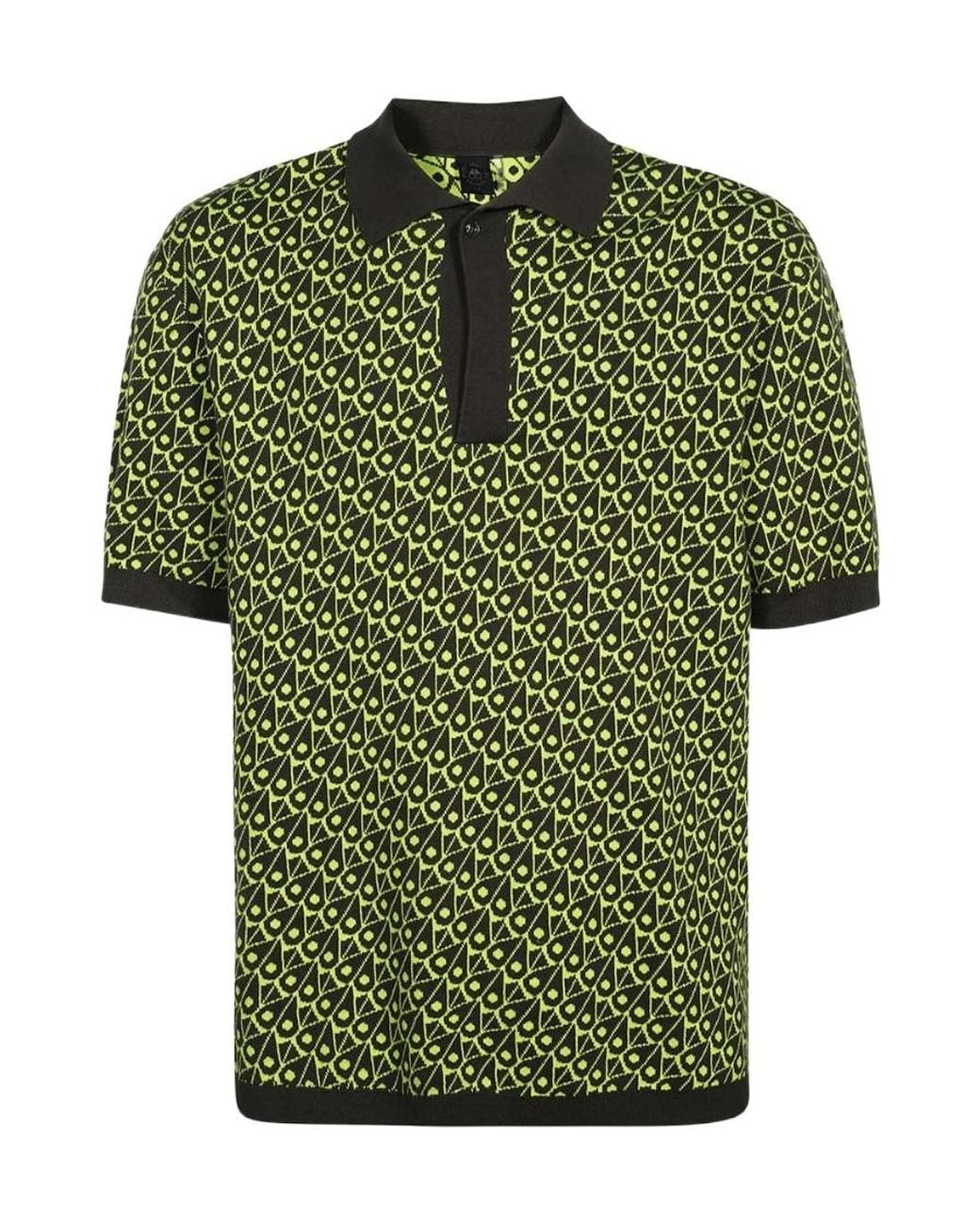 Moose Knuckles Green Short-Sleeved Polo Shirt for men