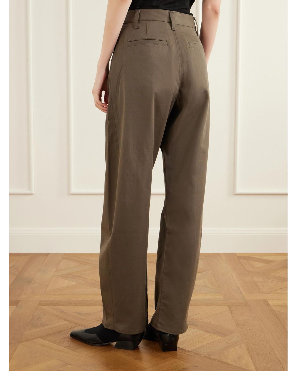 Agolde Brown Luna Wide-Leg Trousers