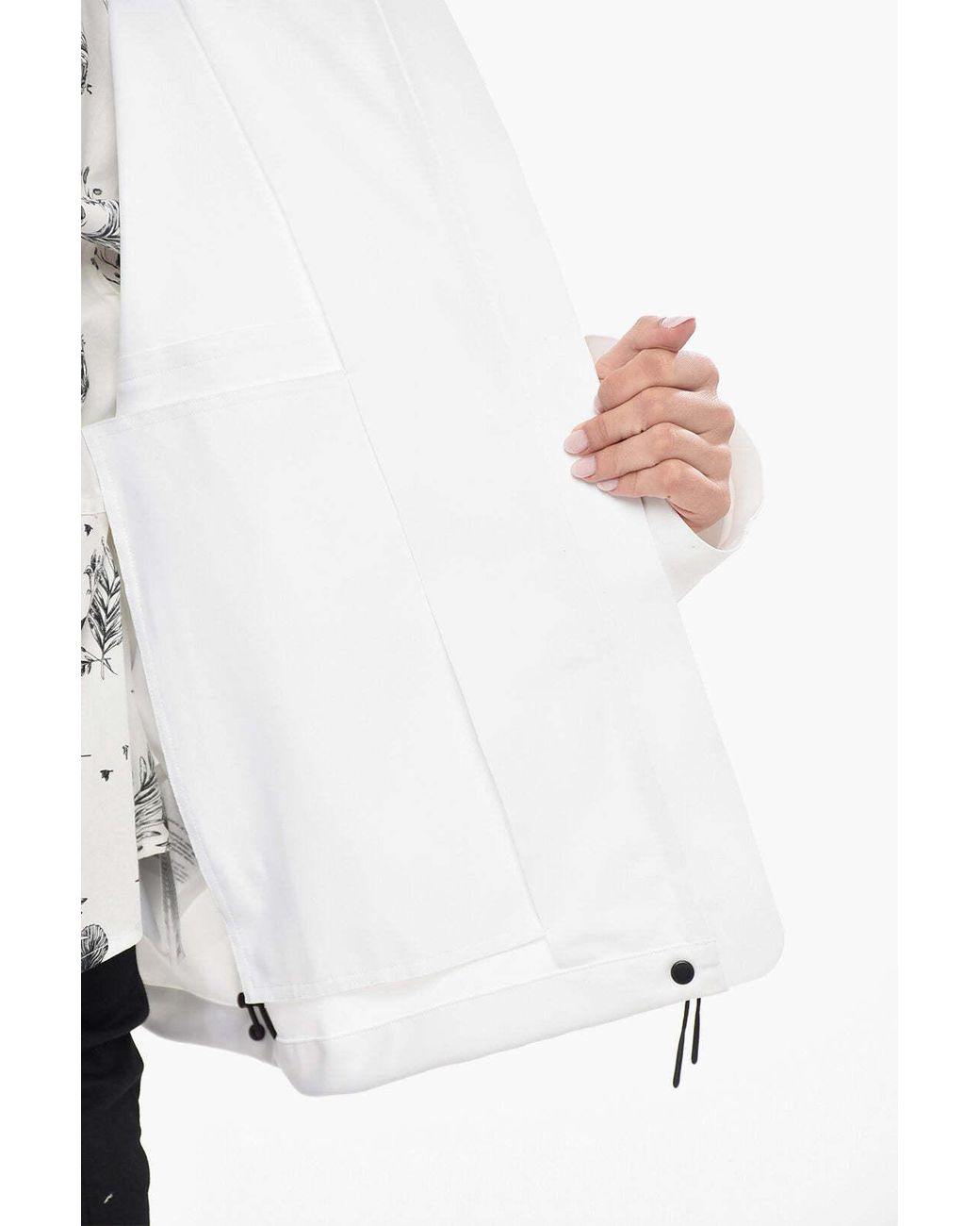 Woolrich White Stretch Hooded Jacket