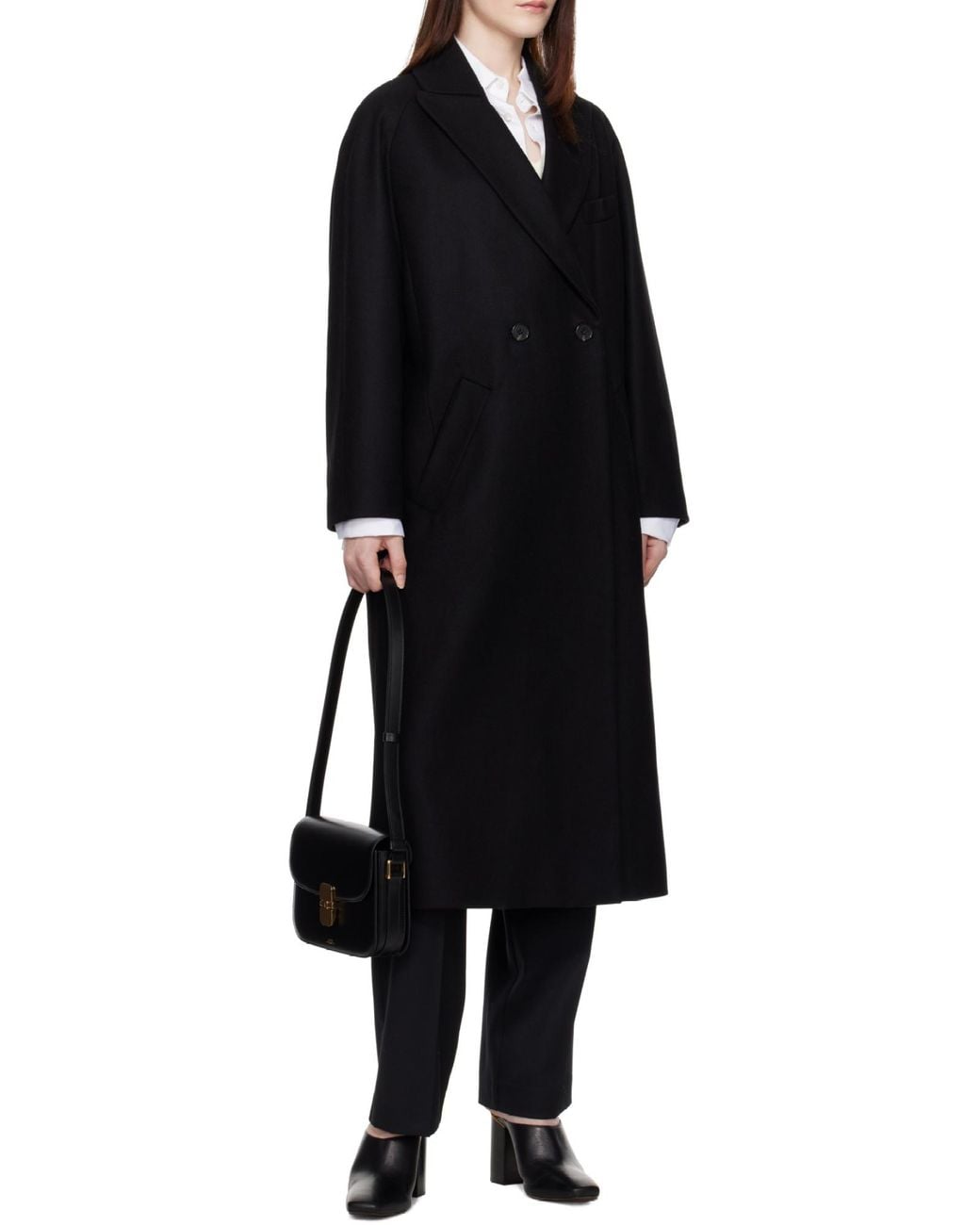 A.P.C. Black Grace Logo Printed Small Shoulder Bag