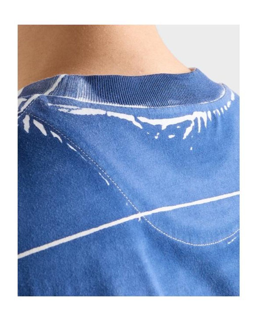 Prada Blue Short-Sleeved T-Shirt for men