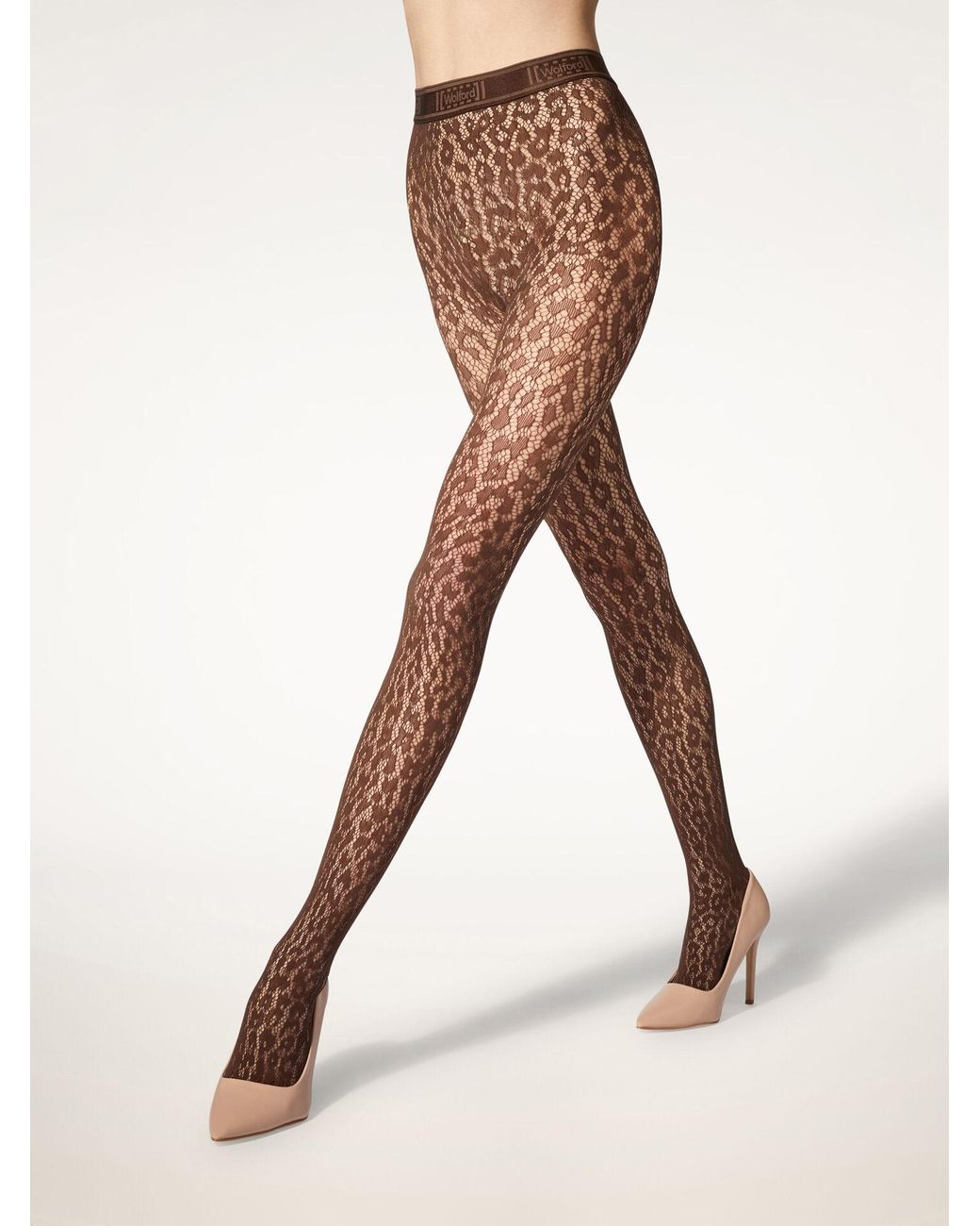 Wolford White Elastic Waist Pantyhose