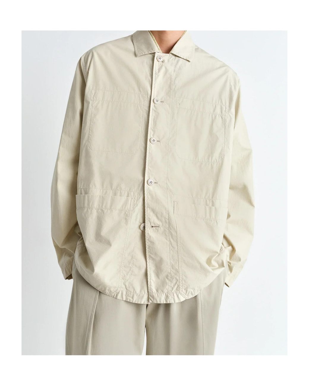 Lemaire Natural Workwear Shirt Jacket for men