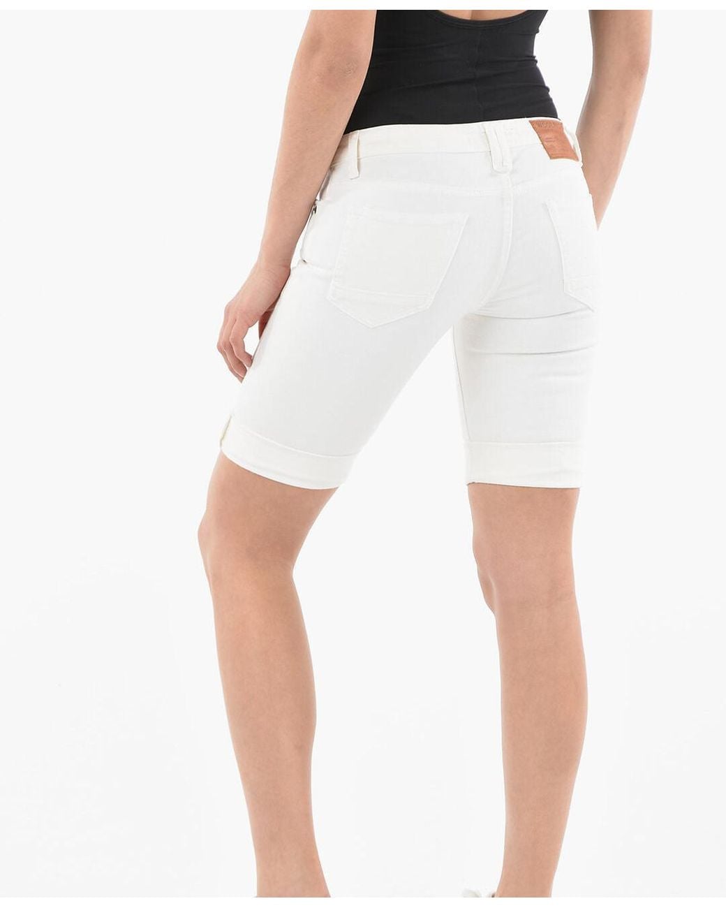 Woolrich White Five-Pocket Shorts