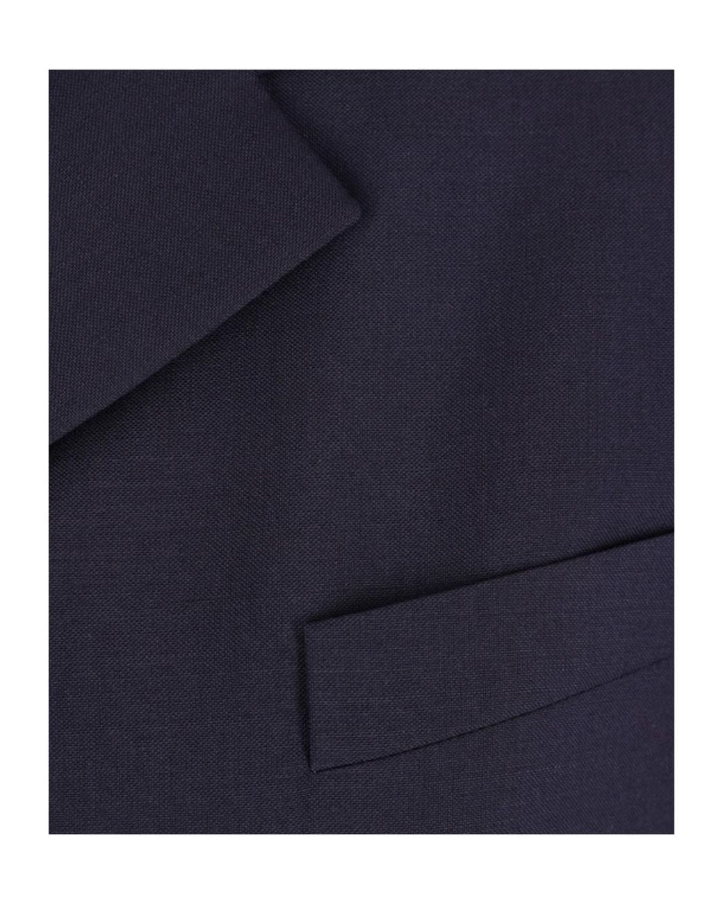 Jil Sander Blue Single-Breasted Jacket