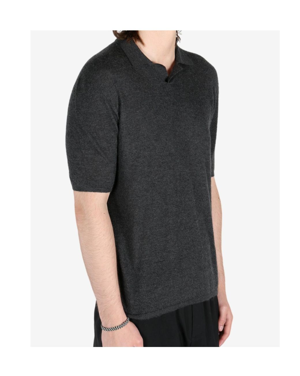 The Row Black Cashmere T-Shirt for men