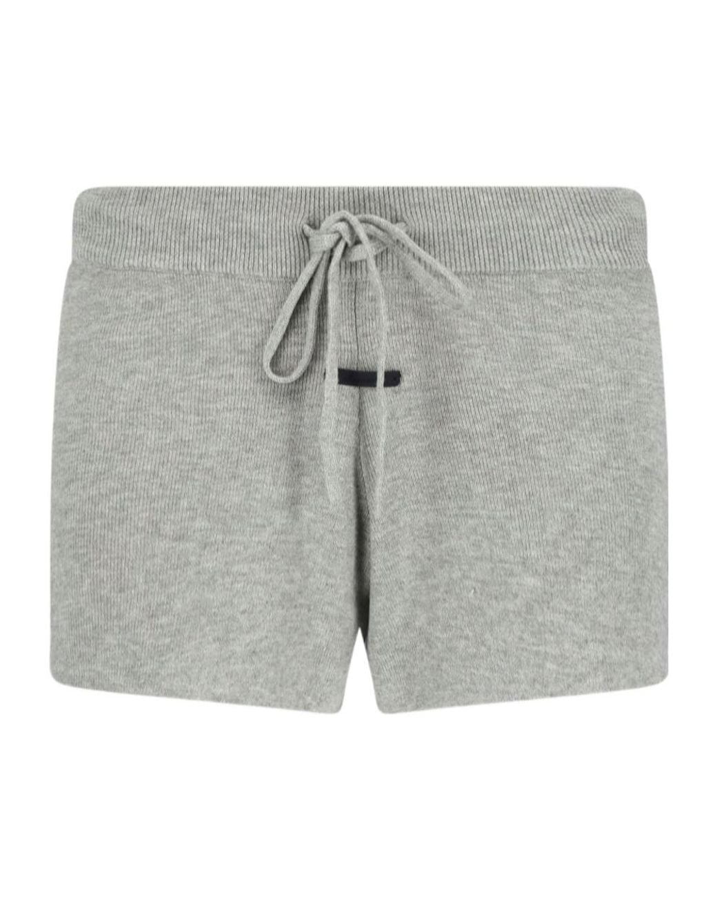 Fear Of God Gray Drawstring Knit Shorts