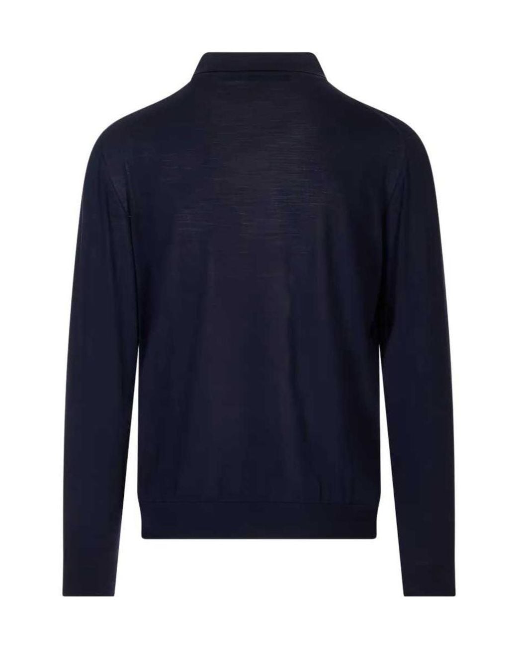 Kiton Blue Long-Sleeved Sweater for men